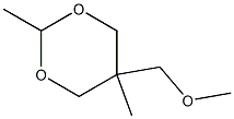 5β-(Methoxymethyl)-2β,5α-dimethyl-1,3-dioxane Struktur