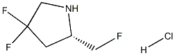 (S)-4,4-Difluoro-2-(Fluoromethyl)Pyrrolidine Hydrochloride(WX601522) Struktur