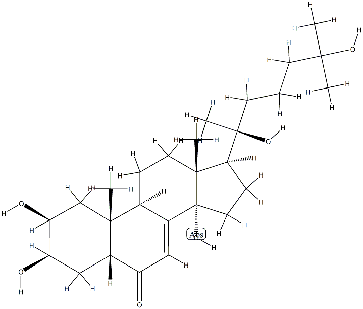 22-DEOXY-20-HYDROXYECDYSONE Struktur