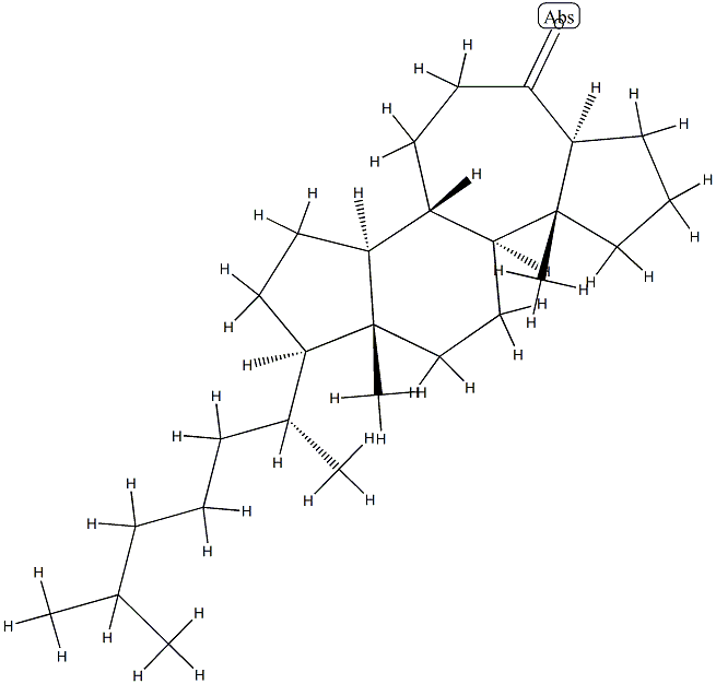 A-Nor-B-homo-5α-cholestan-6-one Struktur