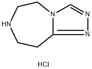 6,7,8,9-Tetrahydro-5H-[1,2,4]Triazolo[4,3-D][1,4]Diazepine Hydrochloride(WX141821) Struktur