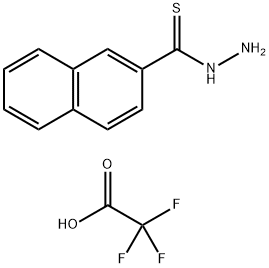 Naphthalene-2-Carbothiohydrazide 2,2,2-Trifluoroacetate(WXC00713) Struktur