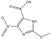 1H-Imidazole-4-carboxylicacid,2-methoxy-5-nitro-(9CI) Struktur