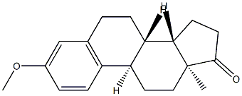 (8α,9β)-3-Methoxyestra-1,3,5(10)-trien-17-one Struktur