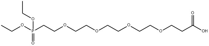 Carboxy-PEG4-phosphonic acid ethyl ester Struktur