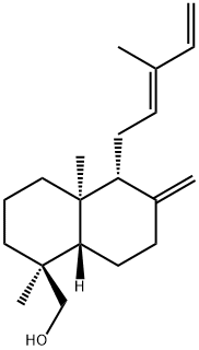 (1S,8aβ)-Decahydro-1,4aα-dimethyl-6-methylene-5α-[(E)-3-methylpenta-2,4-dienyl]-1-naphthalenemethanol Struktur