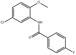 N-(5-chloro-2-methoxyphenyl)-4-fluorobenzamide Struktur