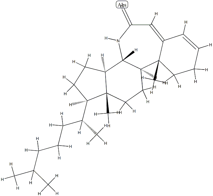 7a-Aza-B-homocholesta-3,5-dien-7-one Struktur