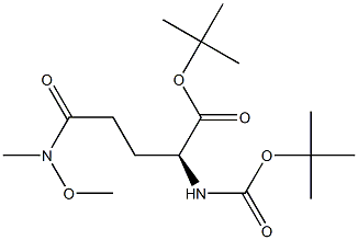 (S)-tert-butyl 2-((tert-butoxycarbonyl)amino)-5-(methoxy(methyl)amino)-5-oxopentanoate(WXC05480) Struktur