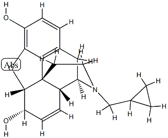 N-(cyclopropylmethyl)normorphine Struktur