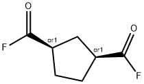 1,3-Cyclopentanedicarbonyl difluoride, cis- (9CI) Struktur