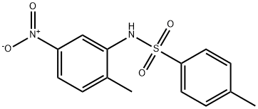 4-methyl-N-(2-methyl-5-nitrophenyl)benzenesulfonamide Struktur