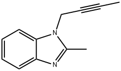 1H-Benzimidazole,1-(2-butynyl)-2-methyl-(9CI) Struktur