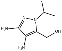 1H-Pyrazole-5-methanol,3,4-diamino-1-(1-methylethyl)-(9CI) Struktur