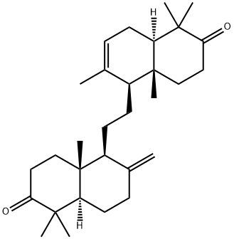 8,14-Secogammacera-7,14(27)-diene-3,21-dione Struktur