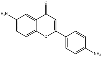 4H-1-Benzopyran-4-one,6-amino-2-(4-aminophenyl)-(9CI) Struktur