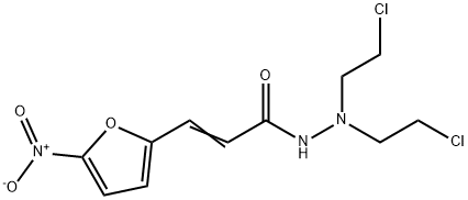 β-(5-Nitrofuran-2-yl)acrylic acid N2,N2-bis(2-chloroethyl) hydrazide Struktur