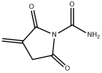 1-Pyrrolidinecarboxamide,3-methylene-2,5-dioxo-(9CI) Struktur