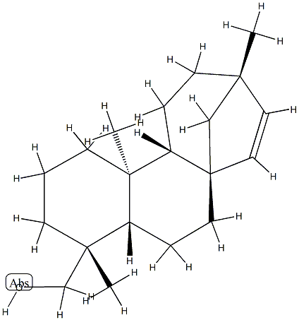 (8R,13S)-13-Methyl-17-norkaur-15-en-18-ol Struktur