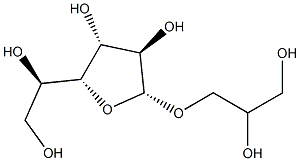 1-O-(β-D-Galactofuranosyl)-D-glycerol Struktur