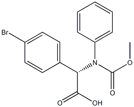 Benzeneacetic acid, 4-bromo-a-[[(phenylmethoxy)carbonyl]amino]-,(aS)- Struktur