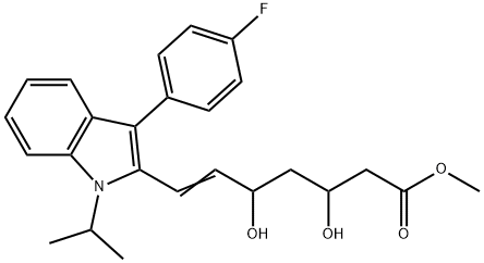 rac-Fluvastatin Methyl Ester (Mixture of diastereoMers) Struktur