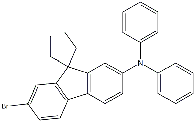 7-Bromo-9,9-diethyl-N,N-diphenyl-9H-fluoren-2-amine Struktur