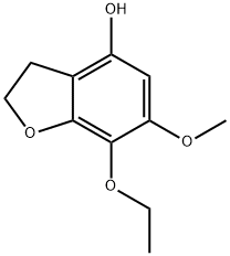 4-Benzofuranol,7-ethoxy-2,3-dihydro-6-methoxy-(9CI) Struktur