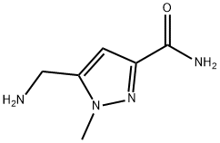 1H-Pyrazole-3-carboxamide,5-(aminomethyl)-1-methyl-(9CI) Struktur