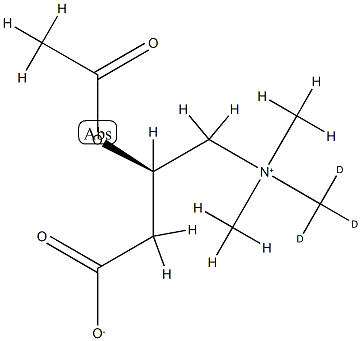 Acetyl N-(methyl-D3)-carnitine Struktur