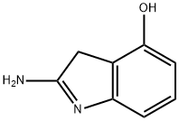 3H-Indol-4-ol,2-amino-(9CI) Struktur