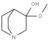 1-Azabicyclo[2.2.2]octan-3-ol,3-methoxy-(9CI) Struktur