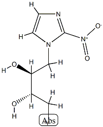 [R-(R*,S*)]-1-(Fluoro-18F)-4-(2-nitro-1H-imidazol-1-yl)-2,3-butanediol Struktur