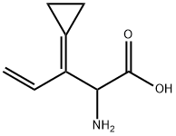 4-Pentenoicacid,2-amino-3-cyclopropylidene-(9CI) Struktur