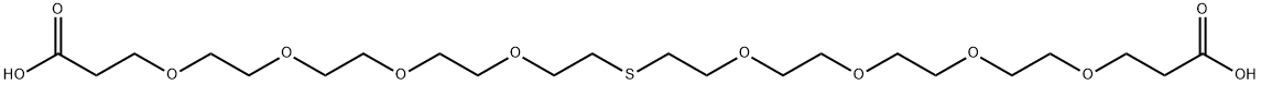 Acid-PEG4-S-PEG4-Acid Struktur