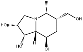 1,2,8-Indolizinetriol, octahydro-6-(hydroxymethyl)-5-methyl-, [1S-(1alpha,2alpha,5alpha,6alpha,8ba,8aba)]- (9CI) Struktur