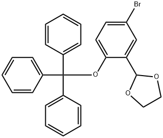 2-(5-BROMO-2-TRITYLOXYPHENYL)-1 3- Struktur