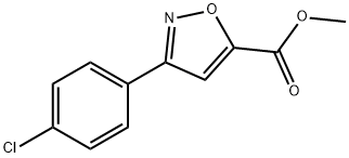 methyl 3-(4-chlorophenyl)isoxazole-5-carboxylate Struktur