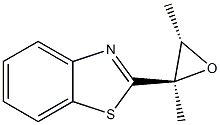 Benzothiazole, 2-[(2R,3S)-2,3-dimethyloxiranyl]-, rel-(+)- (9CI) Struktur