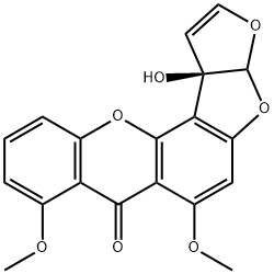 1-hydroxy-O-methylsterigmatocystin Struktur