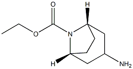 8-Azabicyclo[3.2.1]octane-8-carboxylicacid,3-amino-,ethylester,(3-exo)- Struktur