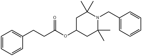 1-Benzyl-2,2,6,6-tetramethyl-4-piperidinol=3-phenylpropionate Struktur