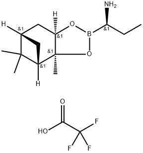 (R)-BoroAbu-(+)-Pinanediol-CF3CO2H Struktur