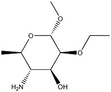 alpha-D-Mannopyranoside,methyl4-amino-4,6-dideoxy-2-O-ethyl-(9CI) Struktur