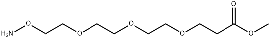 Aminooxy-PEG3-methyl ester Struktur