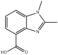 1H-Benzimidazole-4-carboxylicacid,1,2-dimethyl-(9CI) Struktur