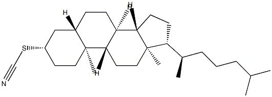 3β-Thiocyanato-5α-cholestane Struktur