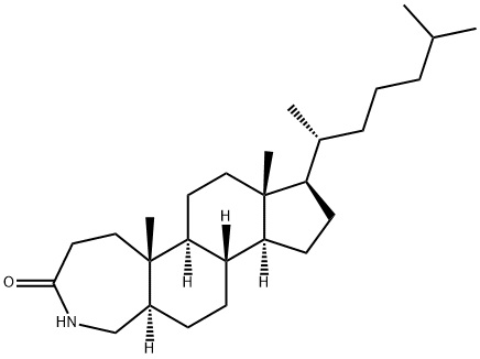 4-Aza-A-homo-5α-cholestan-3-one Struktur