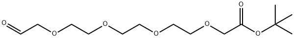 Ald-CH2-PEG4-CH2CO2tBu Struktur