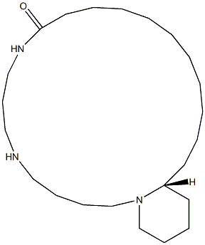 (2R)-1,2α-(10-Oxo-5,9-diazaicosane-1,20-diyl)piperidine Struktur